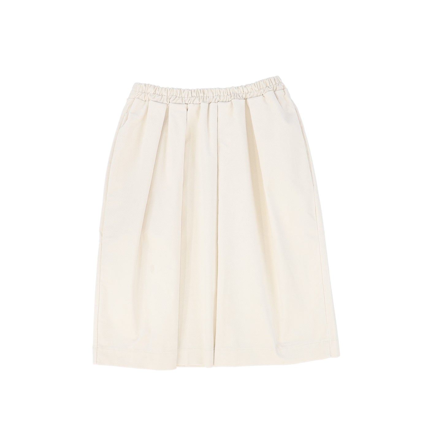 MINIMU MILK PLEATED TWILL SKIRT