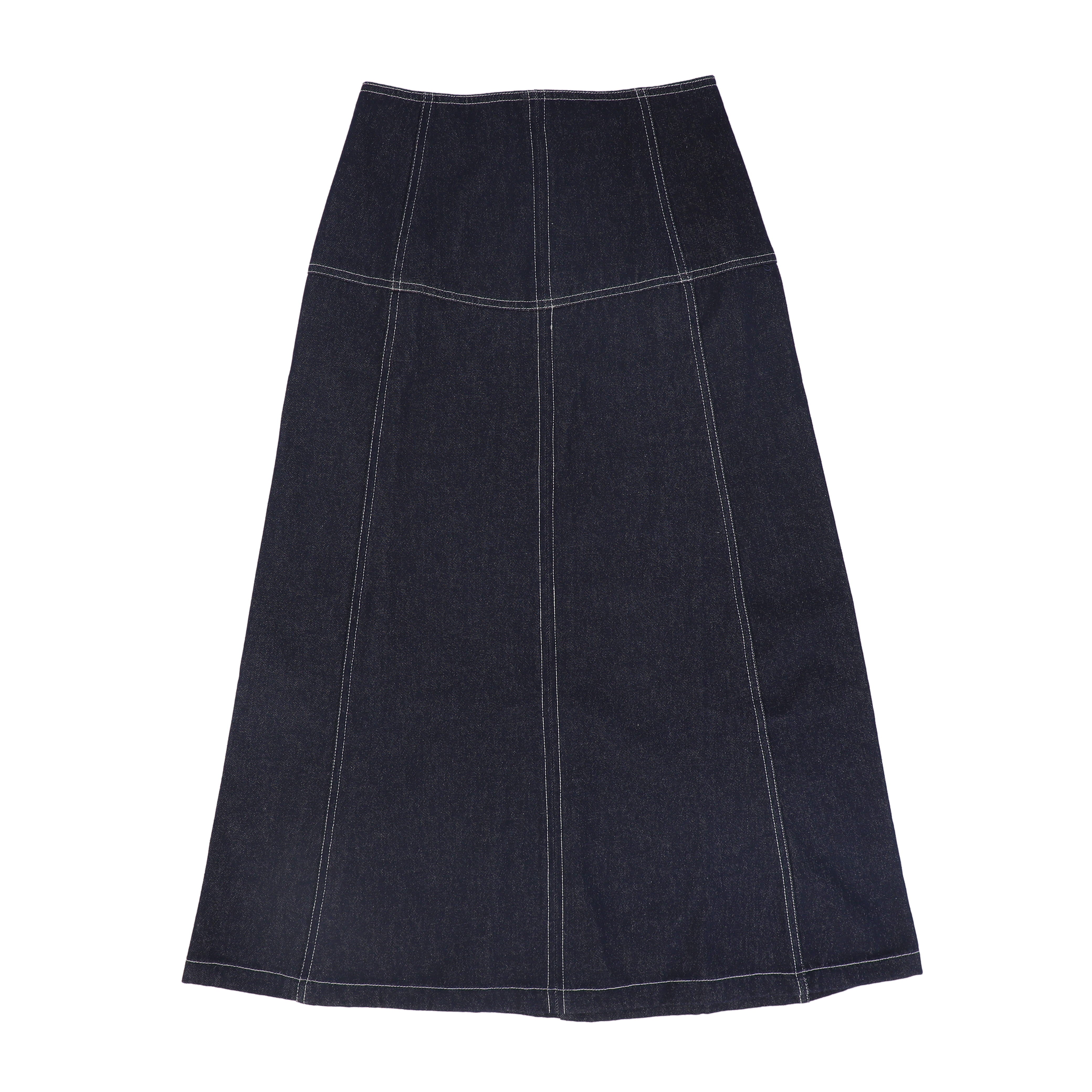 COCO BLANC DENIM CHINO MIDI SKIRT – Luibelle