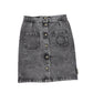 PIUPIUCHICK BLACK DENIM WASH SKIRT