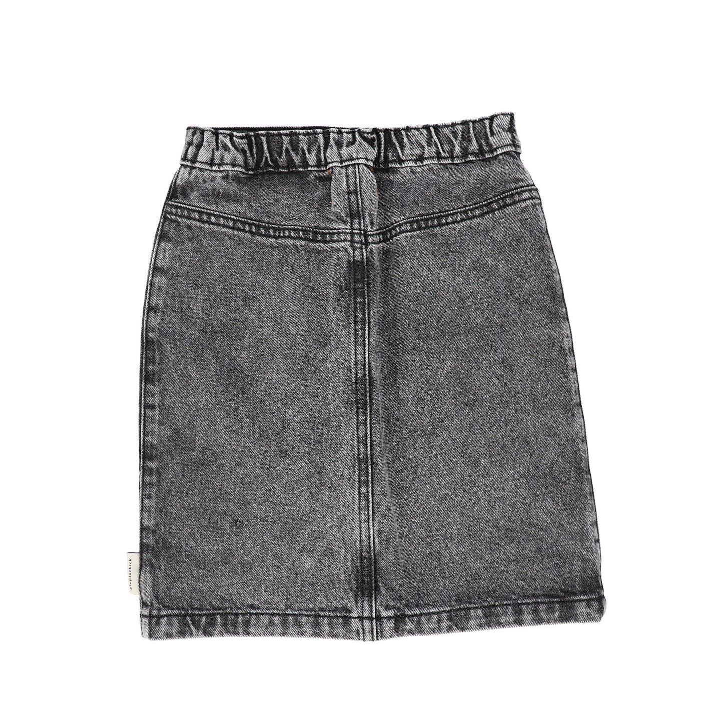 PIUPIUCHICK BLACK DENIM WASH SKIRT