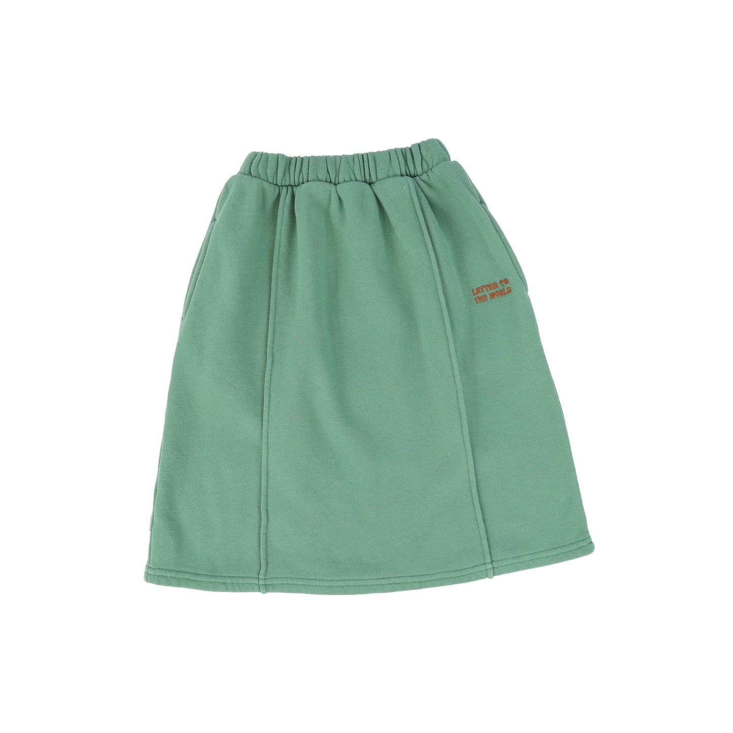 LETTER TO THE WORLD GREEN SWEATSHIRT LOGO SKIRT [FINAL SALE]