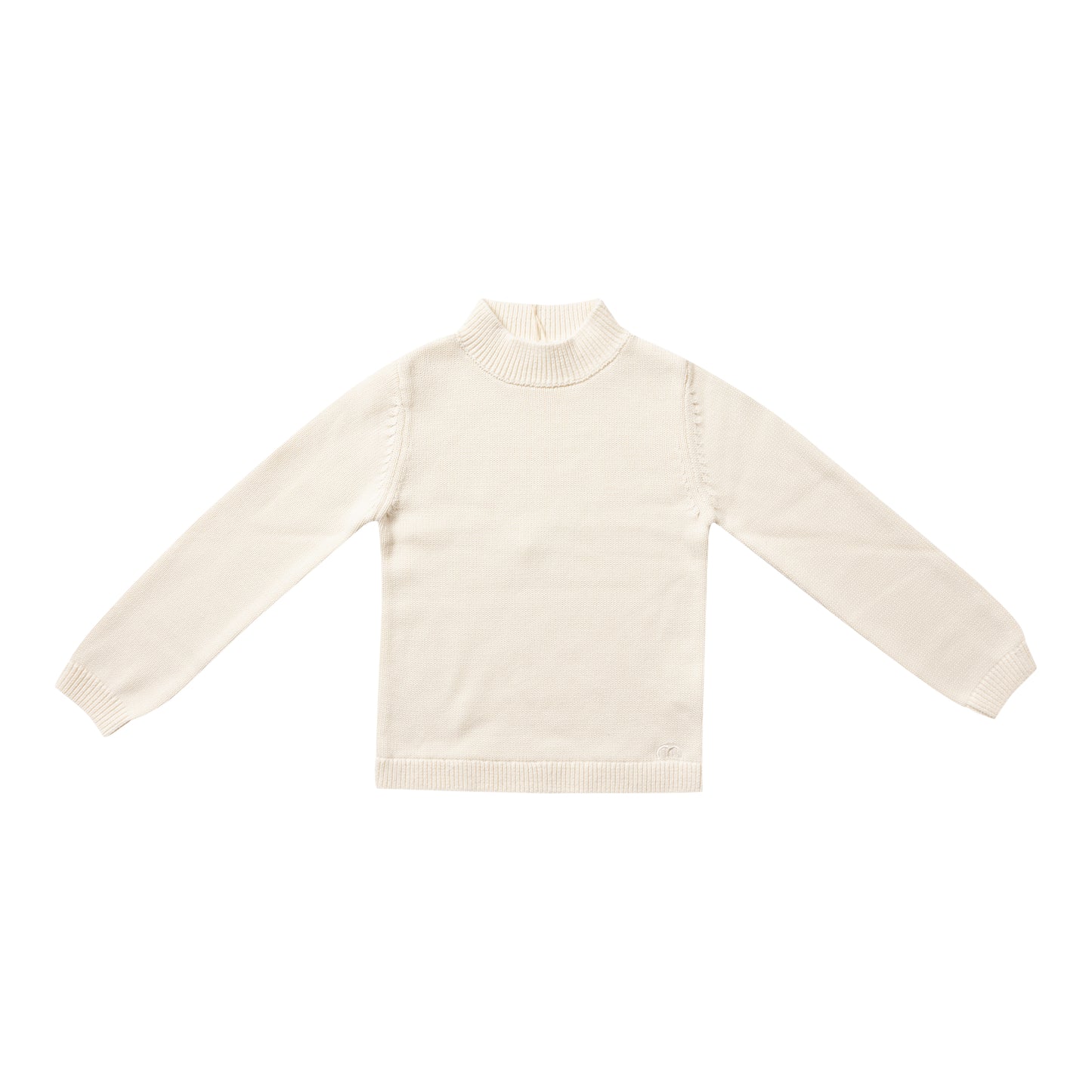 NUMU CREAM KNIT MOCKNECK SWEATER