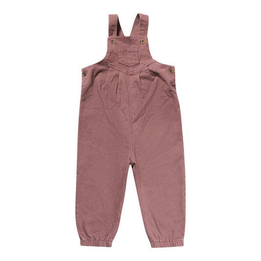 NUMU PLUM DENIM OVERALLS