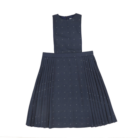 BACE COLLECTION NAVY STRIPED LOGO JUMPER