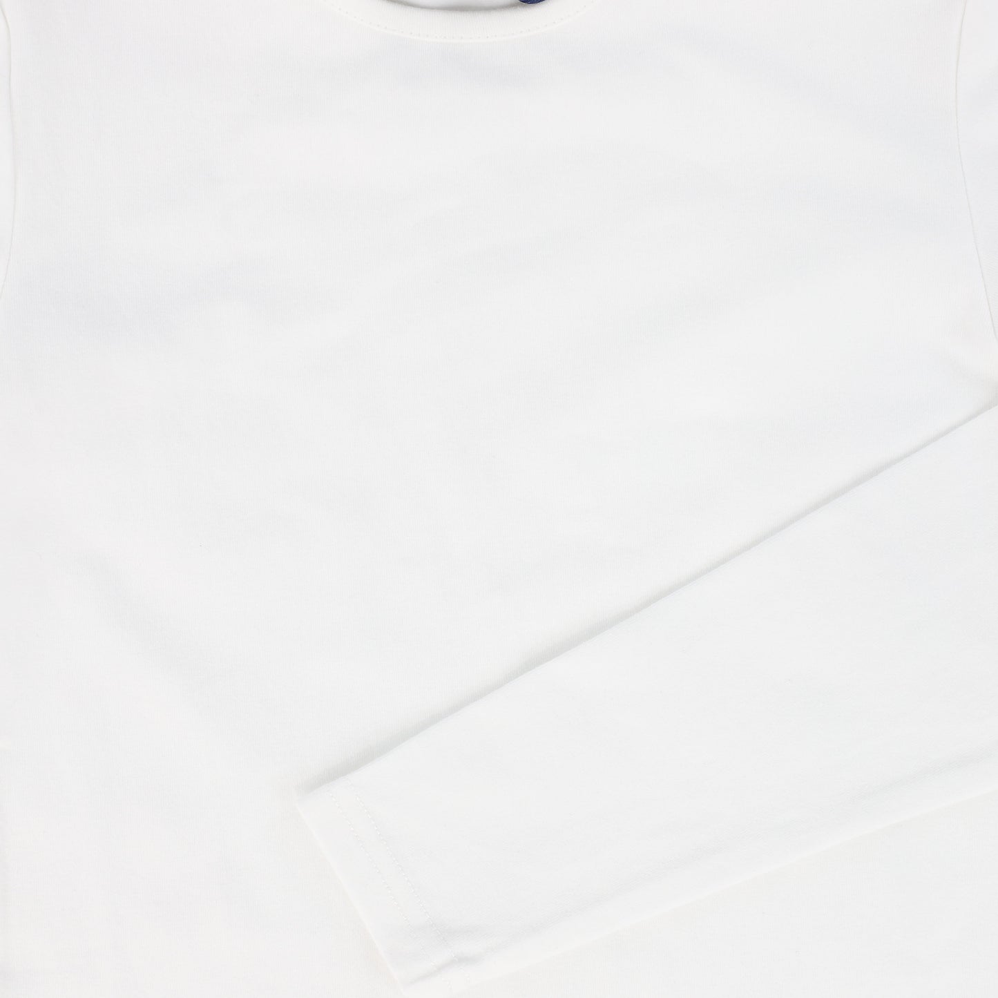 NAVVY WHITE SOLID TEE [FINAL SALE]