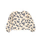 LETTER TO THE WORLD PEACH/NAVY DESIGN PUFF SLEEVE TOP [FINAL SALE]