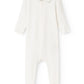 MARMAR COPENHAGEN WHITE/BLUE TRIM COLLAR FOOTIE