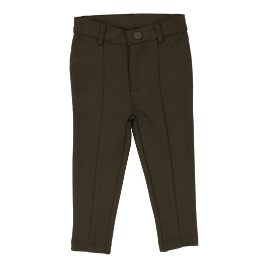 ANALOGIE OLIVE GREEN SEAM KNIT PANT