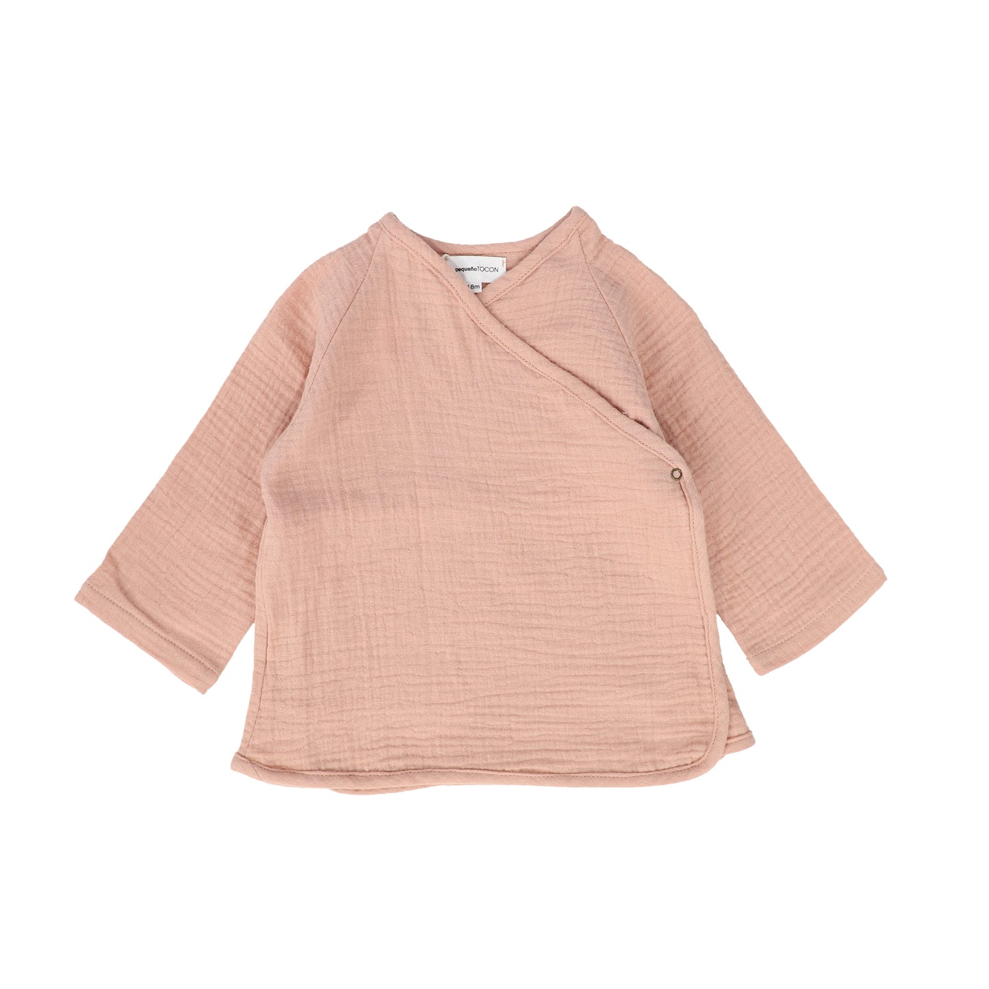 PEQUENO TOCON PINK TEXTURED SIDE SNAP TOP