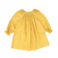 BIRINIT PETIT MUSTARD EMBROIDERED SMOCKED DRESS [Final Sale]