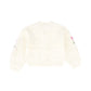 NICOLE MILLER CREAM EMBROIDERED FLOWER CARDIGAN