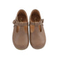 PAPANATAS BROWN LEATHER T-STRAP SHOE [FINAL SALE]