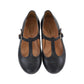 PAPANATAS BLACK LEATHER T-STRAP SHOE [FINAL SALE]