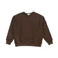 LITTLE PARNI BROWN POCKET SWEATSHIRT