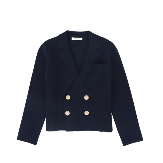 COCO BLANC NAVY DOUBLE BREASTED BLAZER