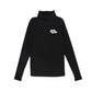 LITTLE PARNI BLACK LOGO TURTLENECK