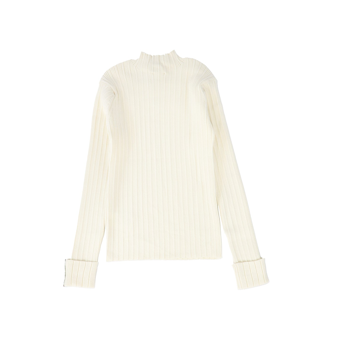 PATACHOU CREAM RIBBED KNIT SWEATER [FINAL SALE]