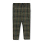 HARPER JAMES OLIVE/NAVY WOOL PLAID PANTS
