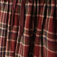 PHIL AND PHOEBE BURGUNDY PLAID TIE SKIRT