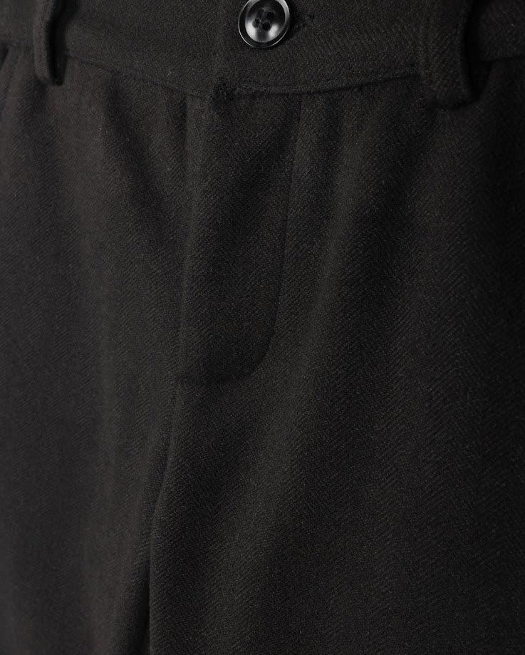 HARPER JAMES BLACK HERRINGBONE PANTS