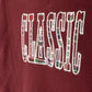 PHIL AND PHOEBE BURGUNDY WORDED RUFFLE TRIM SWEATSHIRT SET