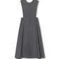 MINIMAL CHARCOAL WOOL V BACK JUMPER