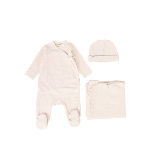 MARMAR COPENHAGEN DUSTY PINK WRAP FOOTIE SET