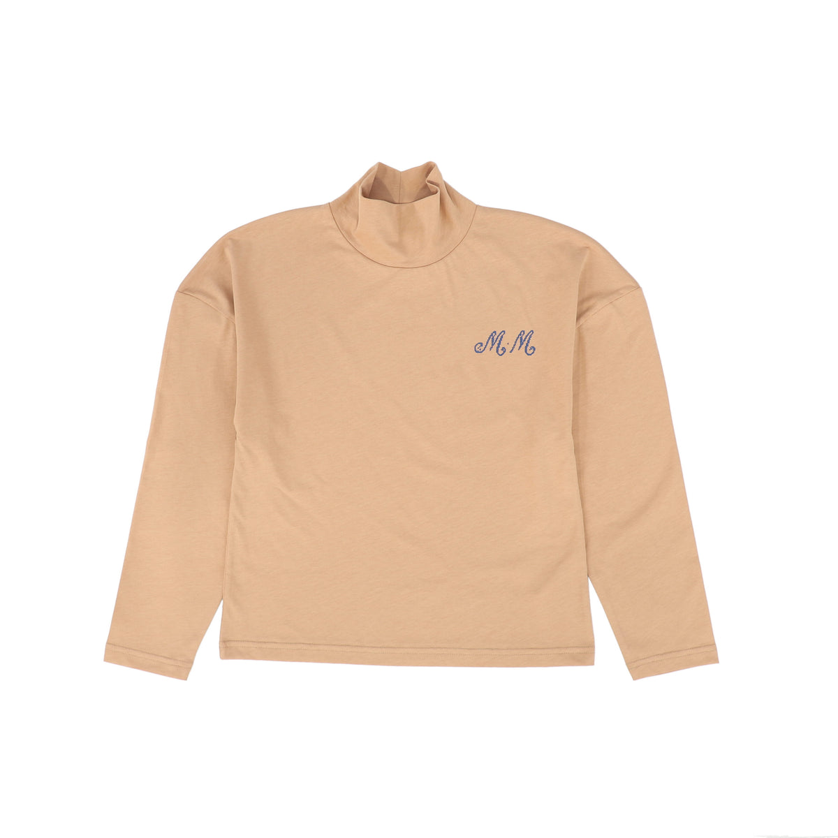 MAISON MANGOSTAN CAMEL LOGO TURTLENECK