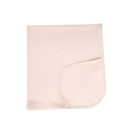 BEBE JOLEE PINK POINTELLE PIPED BLANKET