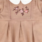 BAMBOO PINK WOOL EMBROIDERED ROMPER