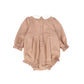 BAMBOO PINK WOOL EMBROIDERED ROMPER