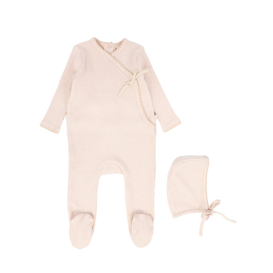 BEBE JOLEE PINK WRAP STITCH FOOTIE