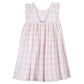 TARTINE ET CHOCOLAT LIGHT PINK PLAID SMOCKED DRESS [FINAL SALE]