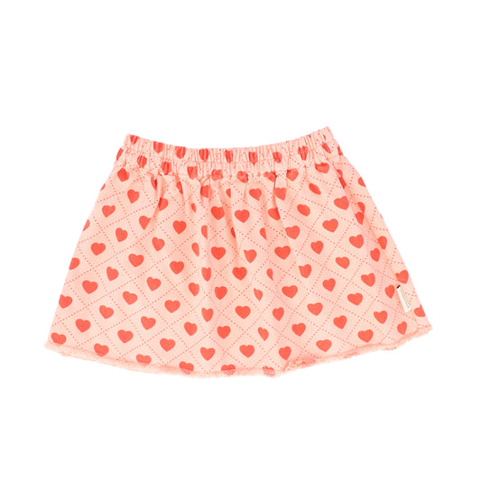 PIUPIUCHICK PINK HEART PRINT SKIRT