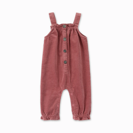 PUVU PIOR PINK CORDUROY OVERALLS