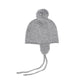 LE ENFANT GREY KNIT POMPOM BONNET