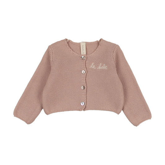 LILETTE DUSTY PINK LE BEBE KNIT CARDIGAN