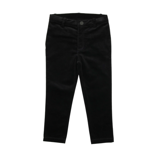 LIL LEGS BLACK VELVET PANTS
