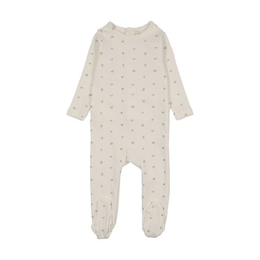 LILETTE CREAM/OAT BITSY FLORAL FOOTIE
