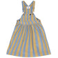 KIX BLUE/YELLOW STRIPED SCALLOP TRIM CORDUROY JUMPER