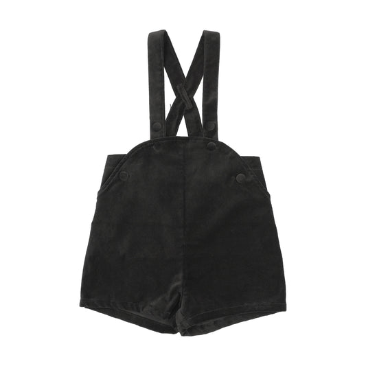 ANALOGIE BLACK VELVET OVERALLS
