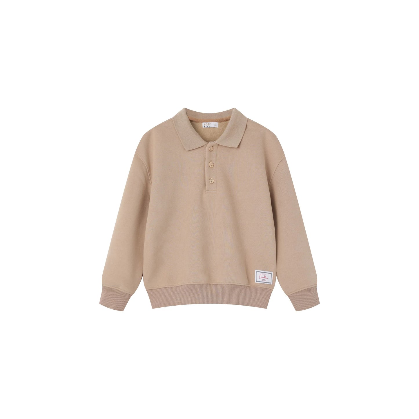 COCO BLANC TAN POLO SWEATSHIRT