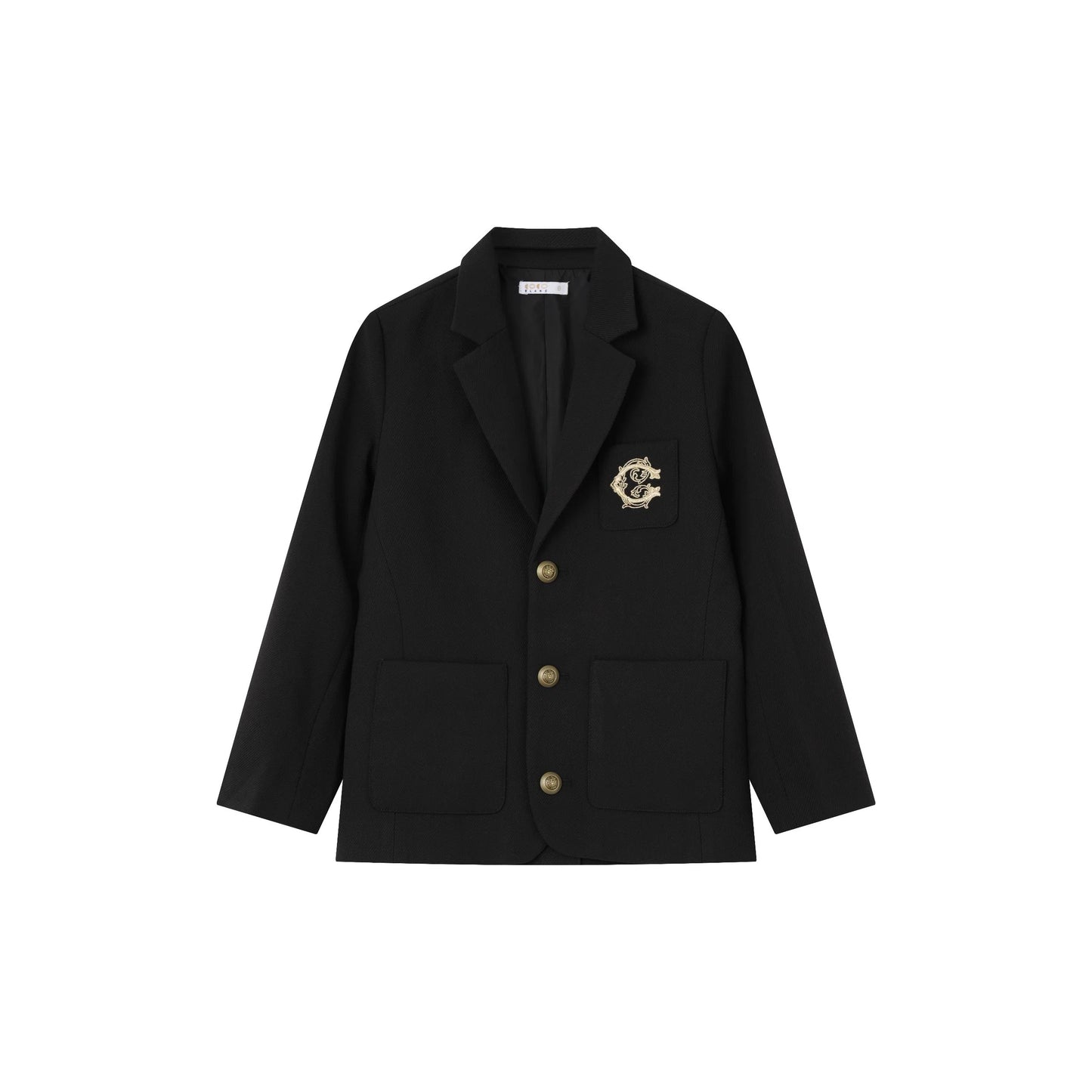 COCO BLANC BLACK CREST BLAZER SET