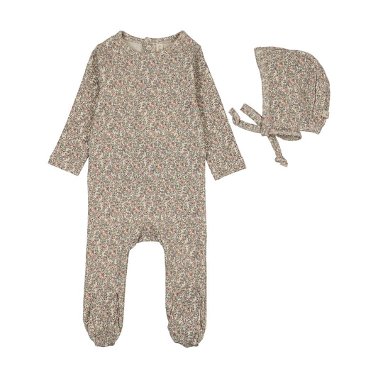 LILETTE PINK SWEET LIBERTY PRINT FOOTIE SET