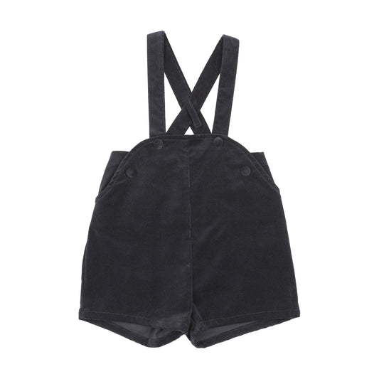 ANALOGIE NAVY VELVET OVERALLS