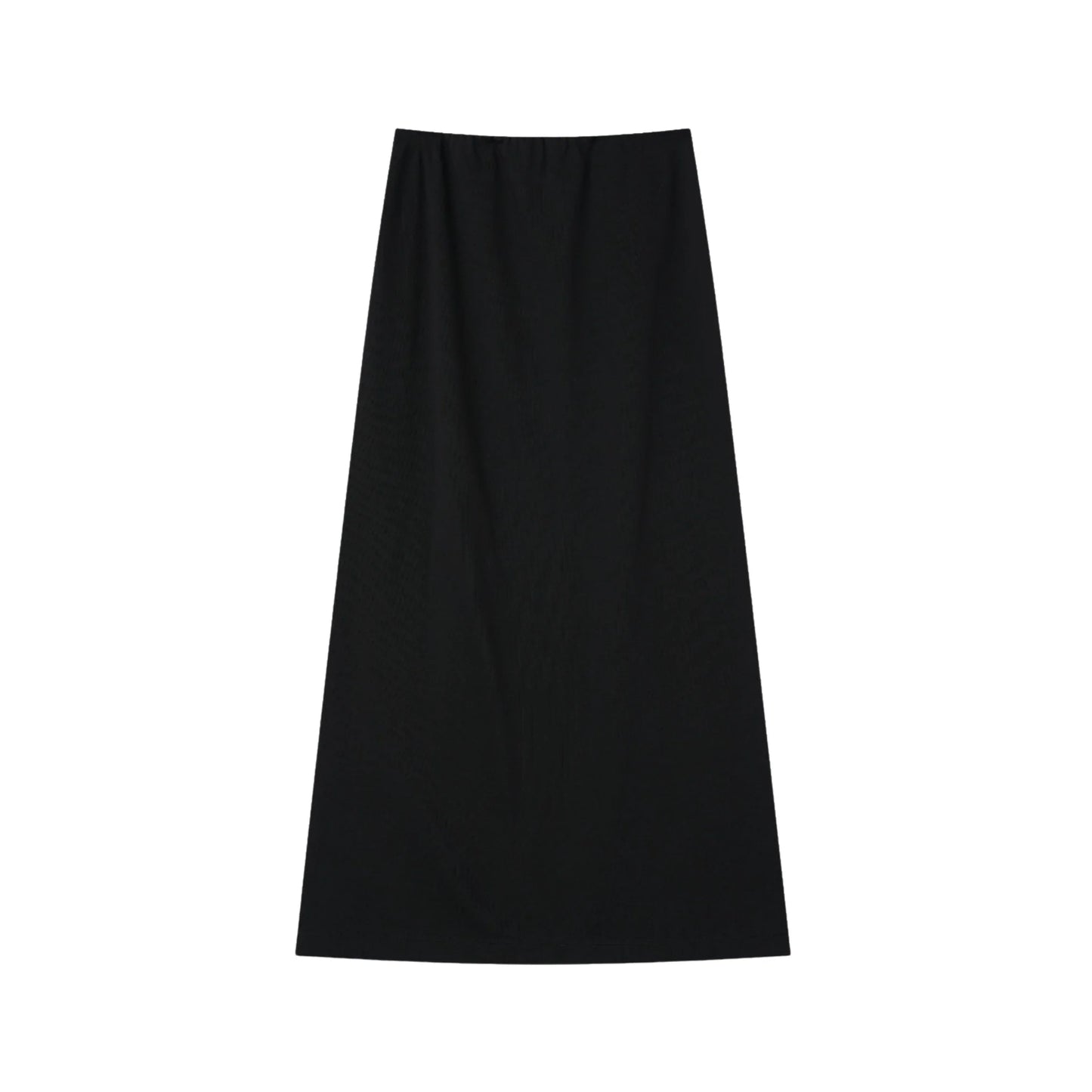 COCO BLANC BLACK STRAIGHT MIDI SKIRT