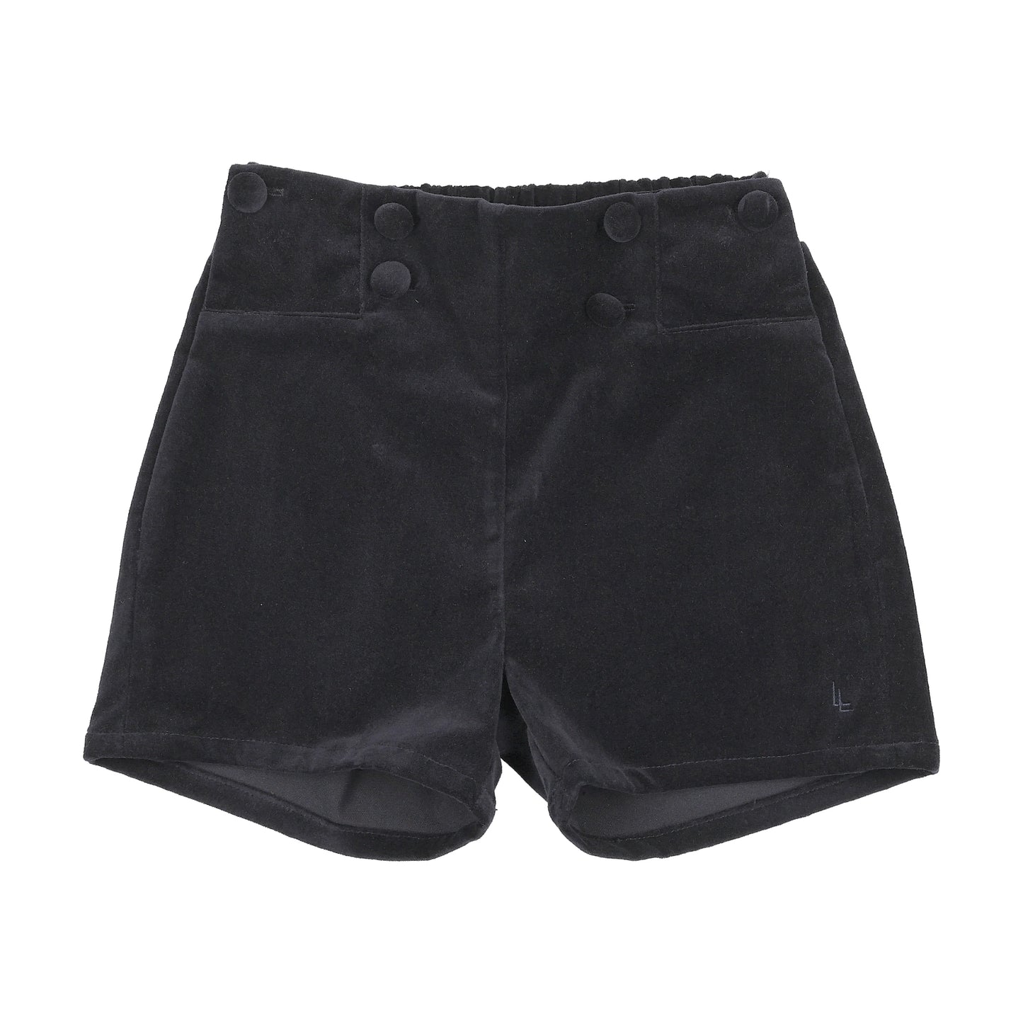 ANALOGIE NAVY VELVET SHORTS