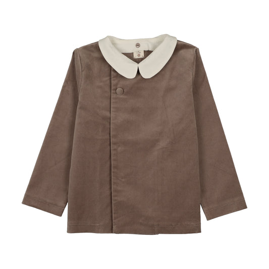 ANALOGIE OATMEAL VELVET BLAZER