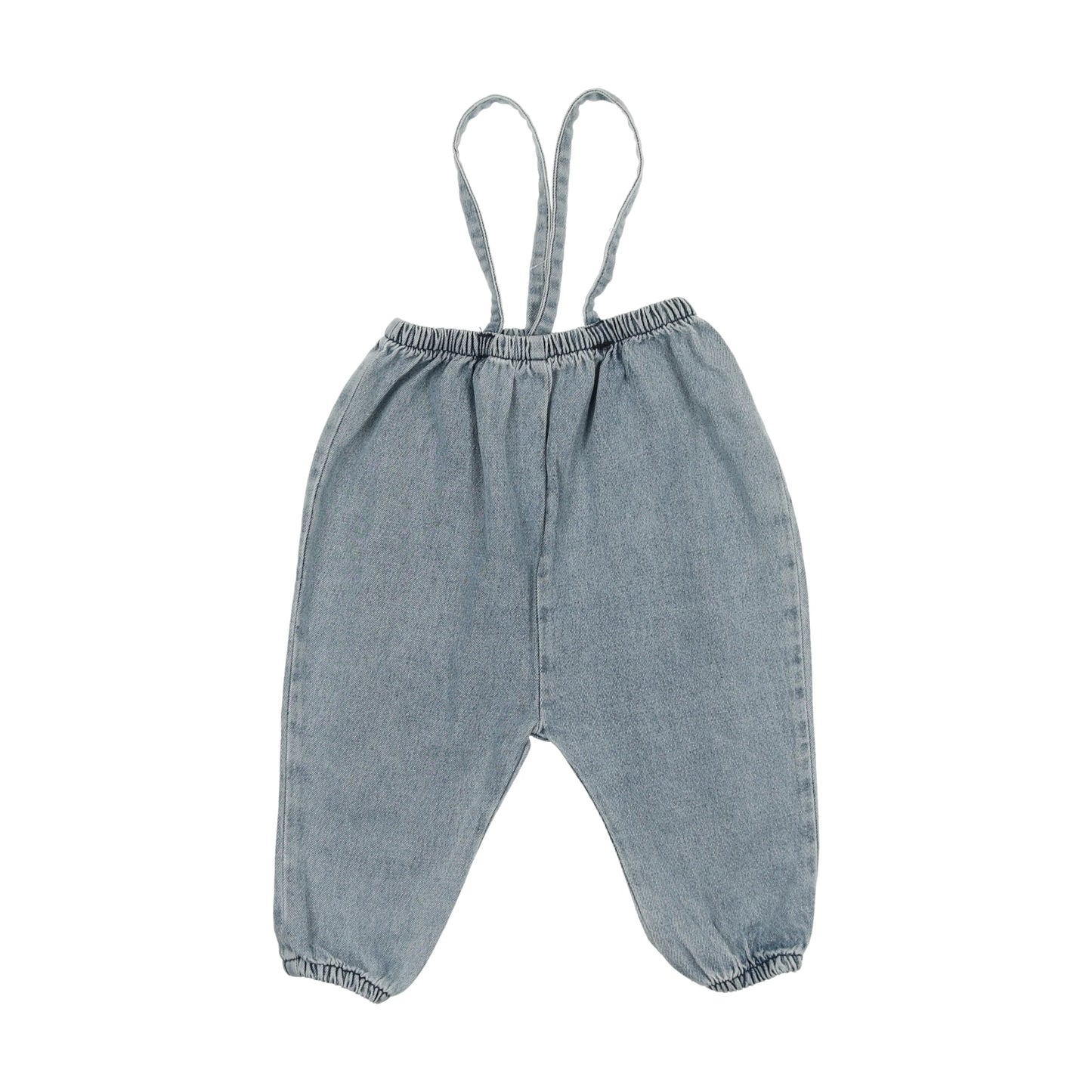 LIL LEGS STONEWASH BLUE DENIM SUSPENDER PANTS