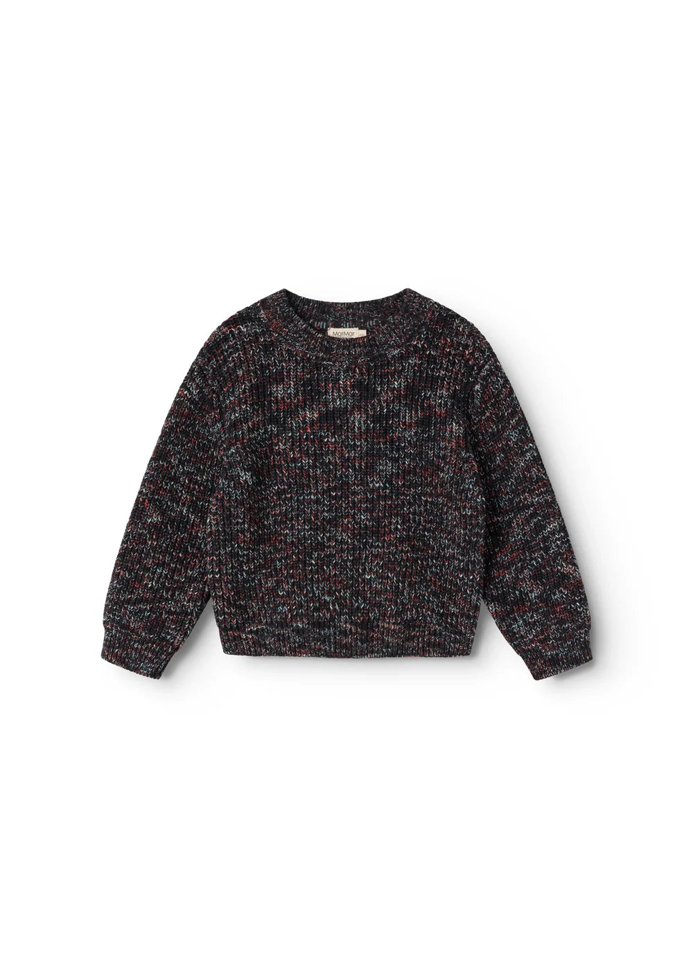 MARMAR COPENHAGEN BLACK MARLED KNIT SWEATER